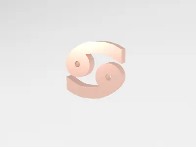 Cancer v1 007 Low-poly 3D model