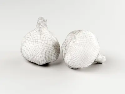 Garlic Bulb - 3D Scan Low-poly 3D model