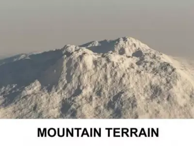 3d Terrain Mountain 3D model