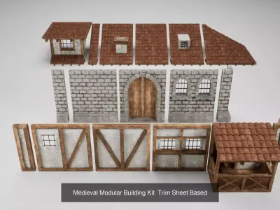 Medieval Town and Market Modular Environment Pack