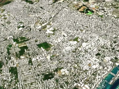 Nassau Bahamas island  3D model