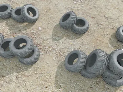 FPS Cover Pack Low-poly 3D model