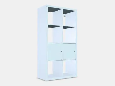 KALLAX Shelving unit with doors 1 Low-poly 3D model