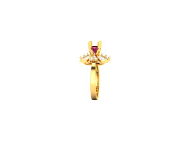 Women Ring  Render 3dm STL OBJ FBX Details 3D print model 177