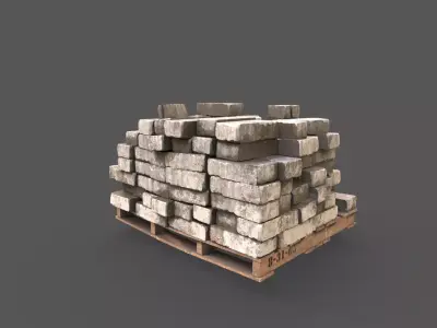 Pile Of Bricks 3D model