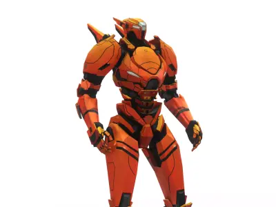 Saber Athena Jaeger 3D Model  Pacific Rim Uprising Mark-6 Jaeger Low-poly 3D model