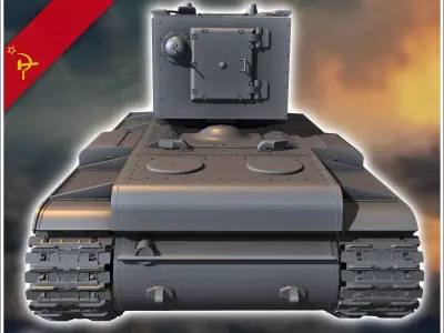 KV-2 M1940 - Soviet army WW2 Second World East front Ostfront RP 3D print model