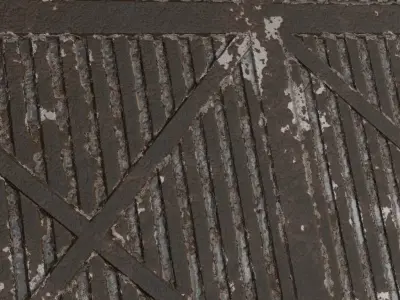 Full Rust Metal Corrugated PBR Seamless Texture