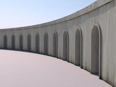 Train Bridge 3D model