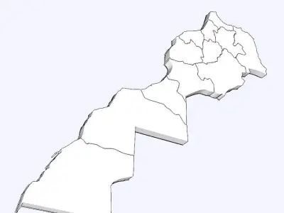 Moroccan 3D Map 3D model