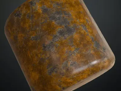 Rusted Metal Painted PBR Seamless Texture