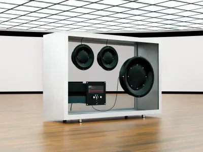 Transparent audio system 3D model