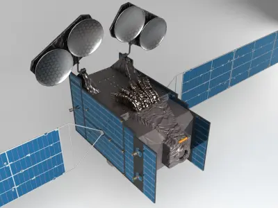 Satellite NASA 4k  Low-poly 3D model