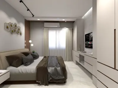 Master Bedroom 3D model 7