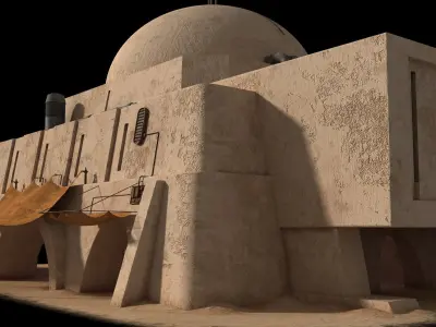 Mos Eisley Buildings 3D model