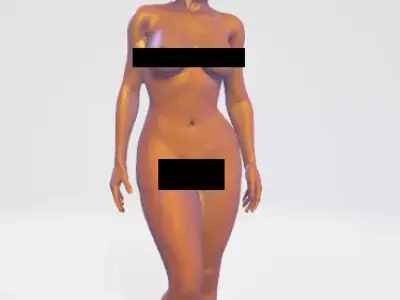 Asian Girl Naked Statue - Ready to Print - NSFW 3D print model