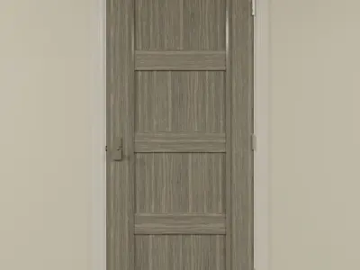 Contemporary Interior Door Set Low-poly 3D model