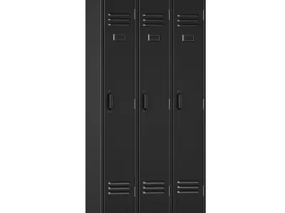 Metal cabinet locker wardrobe changing room 3D model