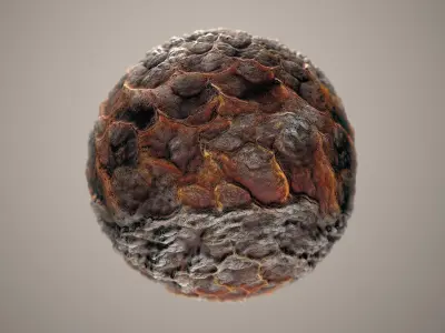 10 Materials Lava Seamless PBR Volume 1 Texture