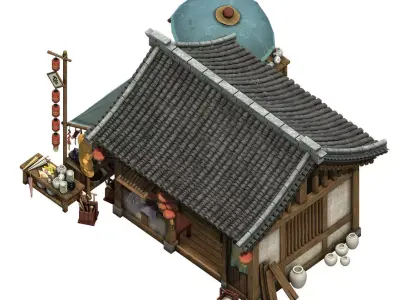 Beijing City Construction - grocery store 06 3D model