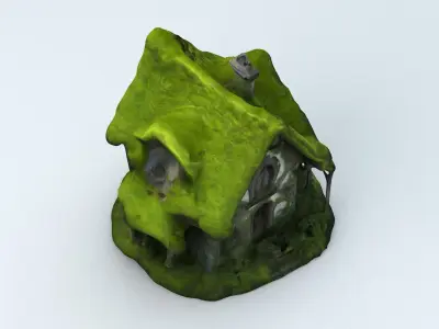 Fantasy Forest House 1 Low-poly 3D model