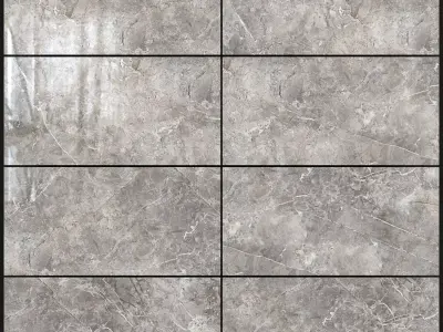 Decovita Obsidian Grey 600x1200 3D model