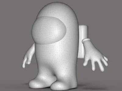 Among Us Character Low-poly 3D model