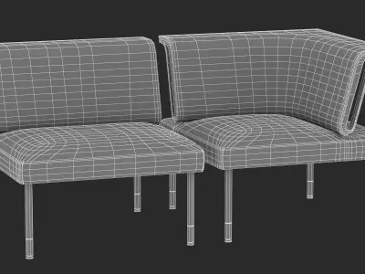 9 Office Workstation Collection 3D model