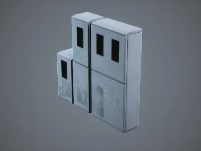 Electrical Breaker Boxes Low-poly 3D model