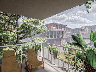 Apartment building - Revit models 3D model