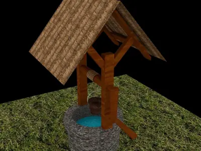 Well new Low-poly 3D model