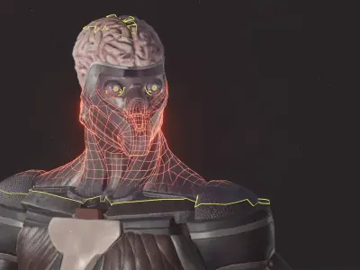 Soldier MK1 Low-poly 3D model