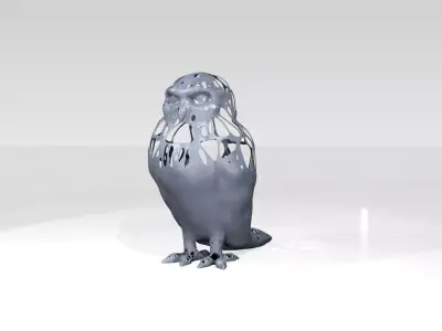 Owl Dust Voronoi 3D model
