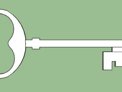 Key Type 1 Printable 3D Print Model  3D print model
