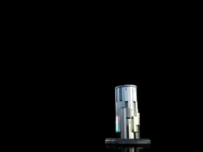 Futuristic Future Modern City Building Skyscraper 17 3D model