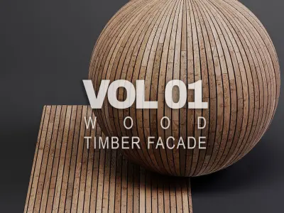 M06 Wood Facades 8K Seamless PBR Materials Texture