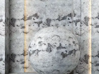 4K Concrete Wall and Floor Textures  - PBR - Damaged Urban Style Texture