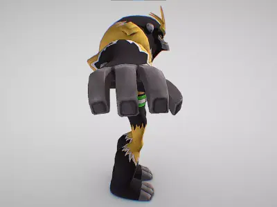 Shocksquatch - DNA sample of Gimlinopithecus - Ben 10 Omniverse Low-poly 3D model