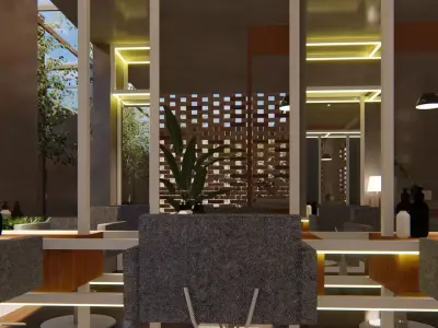 unisex saloon design 3D print model