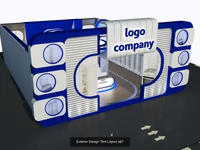 OutdoorExhibition Event Store  G18 3D Model Pack