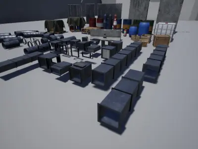 Props Pack 1 Low-poly 3D model