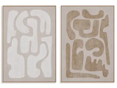 Abstract Painting Frame set 3D model 474