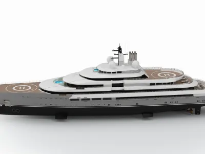 Brunhilda Yacht 3D model