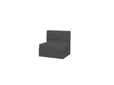 Box Sofa v1 008 Low-poly 3D model
