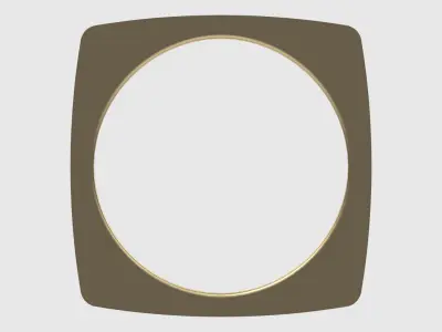 Contemporary Square Gemmed Ring JDBCo 3D print model