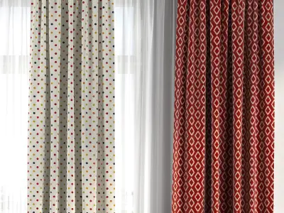 Curtain Set 193 3D model