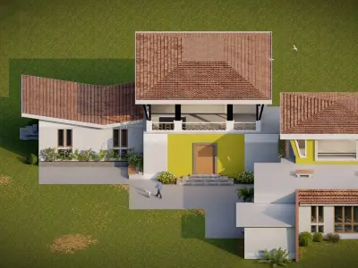 club house 3D model purchase