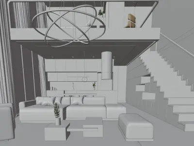 Interior Set 3D model
