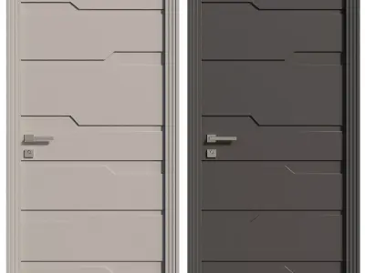 Entrance door set267 3D model