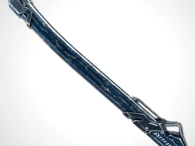 Sci-fi Frozen Sword - Remake Low-poly 3D model